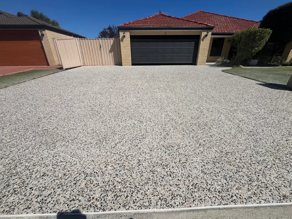 concrete driveway job completed in cranbourne